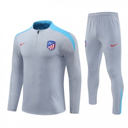 Atlético Madrid Trenings Collegegenser 2024-25 Kvart-Zip Grå Atlético Madrid Trenings Collegegenser 2024-25 Kvart-Zip Grå